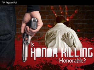 Is Honor Killing Honorable? Facts & Infographic