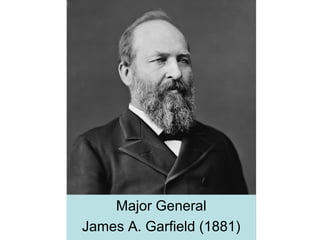 Major General
James A. Garfield (1881)
 