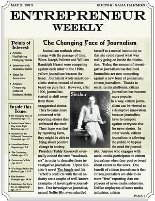 Entrepreneur Weekly - Newspaper