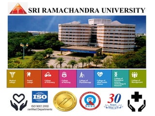 SRI RAMACHANDRA UNIVERSITY
 