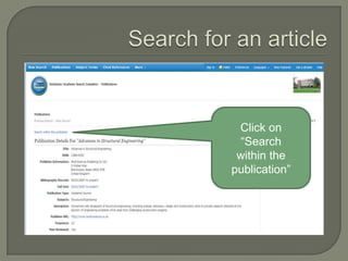Click on
“Search
within the
publication”

 