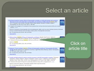 Click on
article title

 