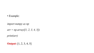 Comprehensive Introduction to NumPy: Arrays, Dimensions, and Indexing ...