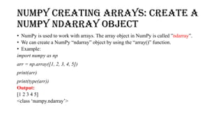 Comprehensive Introduction to NumPy: Arrays, Dimensions, and Indexing ...