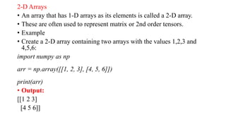 Comprehensive Introduction to NumPy: Arrays, Dimensions, and Indexing ...