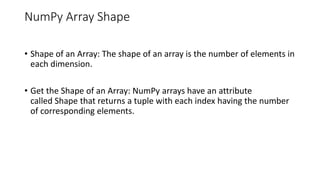 Comprehensive Introduction to NumPy: Arrays, Dimensions, and Indexing ...