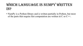 Comprehensive Introduction to NumPy: Arrays, Dimensions, and Indexing ...