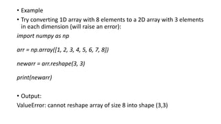 Comprehensive Introduction to NumPy: Arrays, Dimensions, and Indexing ...