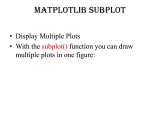 Comprehensive Guide to Matplotlib for Python Data Visualization | PDF