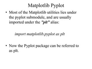 Comprehensive Guide to Matplotlib for Python Data Visualization | PDF