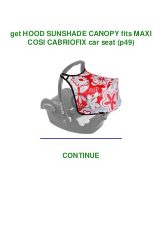 canopy cabriofix