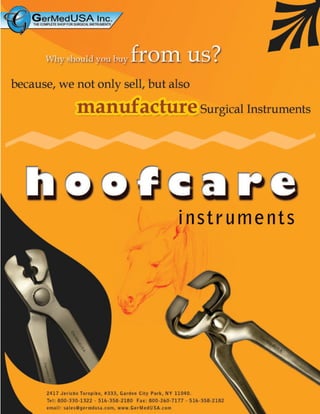 Hoofcare surgical instruments