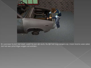 En wanneer hij dat niet doet, werkt hij aan zijn auto. Nu lijkt het nog nergens op, maar Marnix weer zeker dat het een prachtige wagen zal worden.
