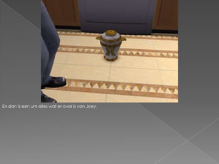 En dan is een urn alles wat er over is van Joey.