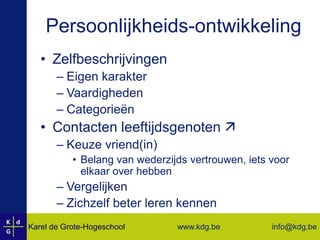 Schoolse ontwikkelingAls de ontwikkeling ANDERS loopt…Drie leerstoornissen:DyslexieLeren lezen = probleemDysorthografieFoutloos schrijven (spellen) = probleem Meestal samen met dyslexie