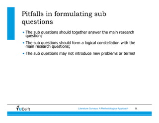Literature Surveys: A Methodological Approach | PDF