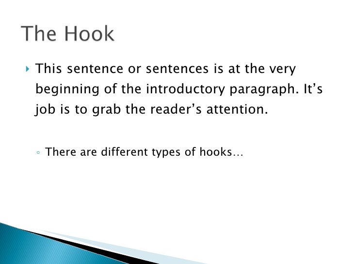Types of hooks for essays