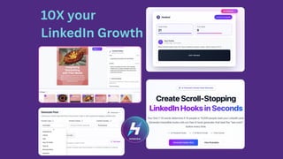 AI-Powered LinkedIn Marketing - Hooked AI | PPTX