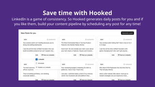 AI-Powered LinkedIn Marketing - Hooked AI | PPTX