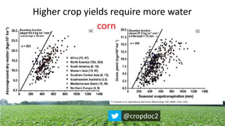 Higher crop yields require more water
corn
@cropdoc2
 