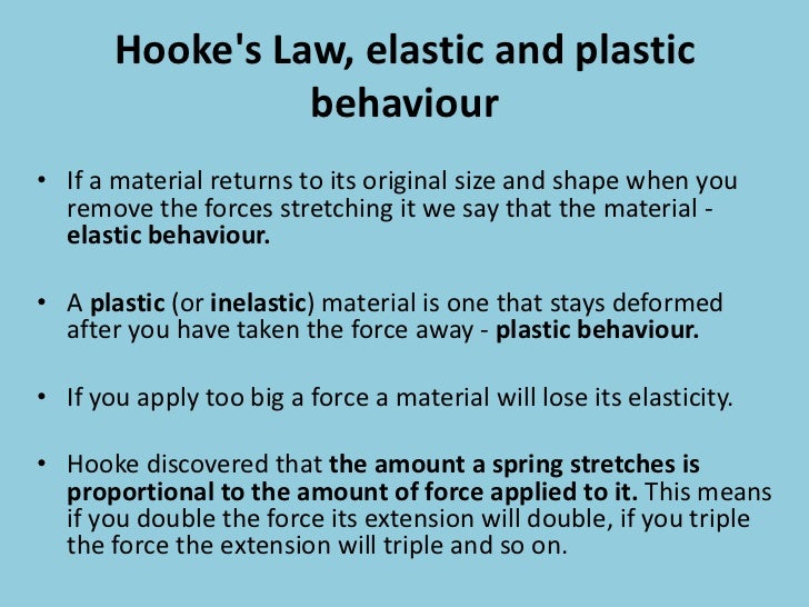Hookes law