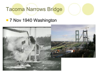 Tacoma Narrows Bridge 7 Nov 1940 Washington 