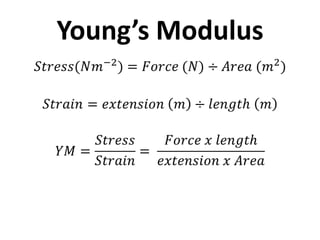 Young’s Modulus
 