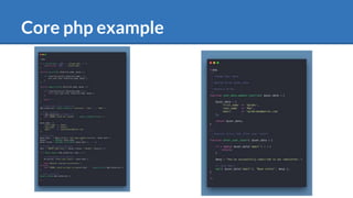 Core php example
 