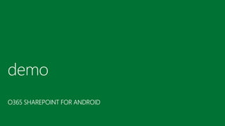 Hooking SharePoint APIs with Android