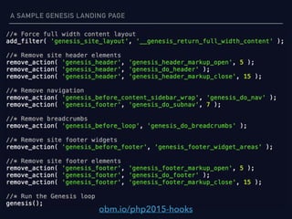 A SAMPLE GENESIS LANDING PAGE
obm.io/php2015-hooks
 