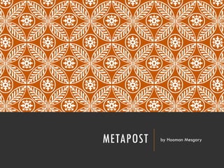 METAPOST by Hooman Mesgary
 