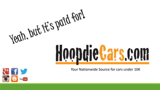 Your Nationwide Source for cars under 10K
 