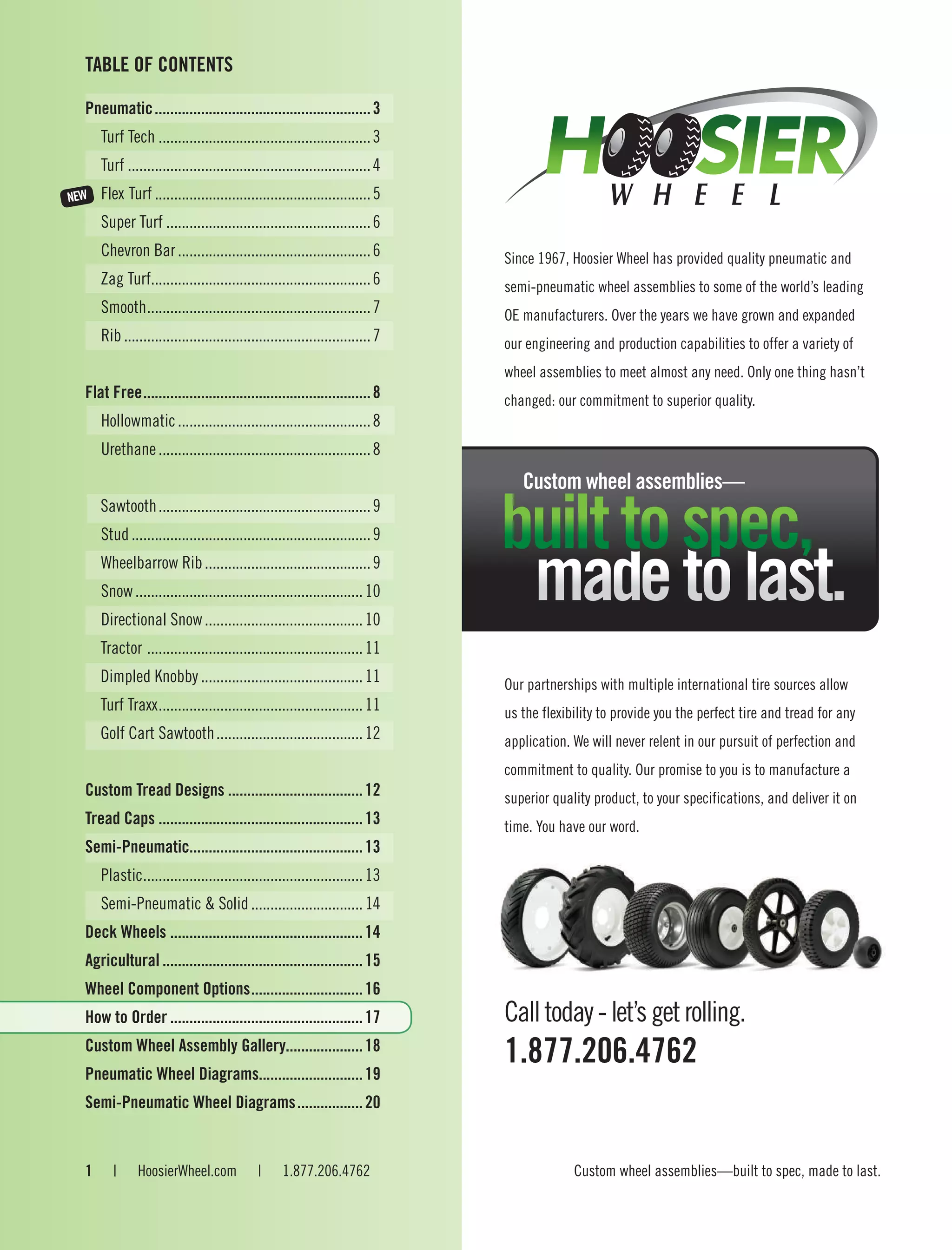 Hoosier Wheel Product Catalog PDF