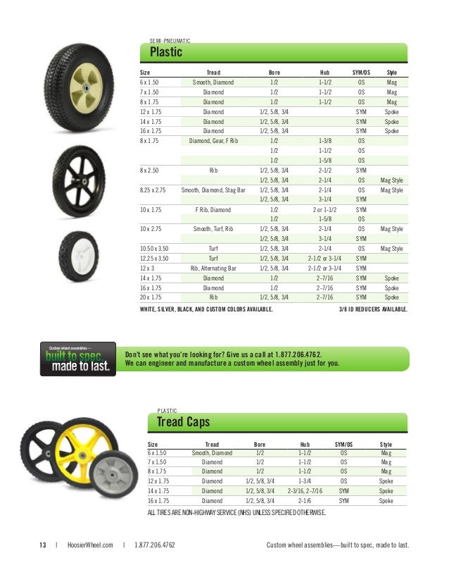 Hoosier Wheel Catalog