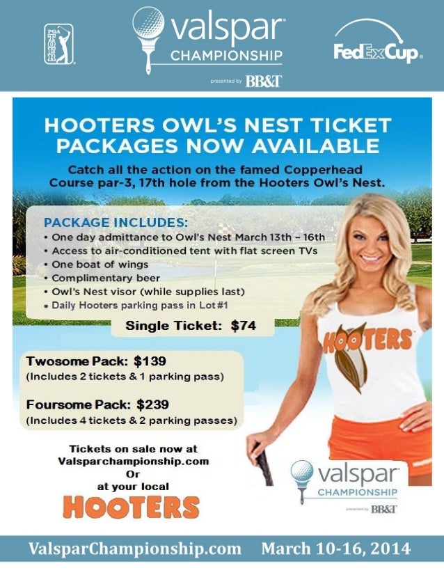 Hooters Hospitality marketing flyer