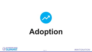 Page 23 #MKTGNATION
Adoption
 