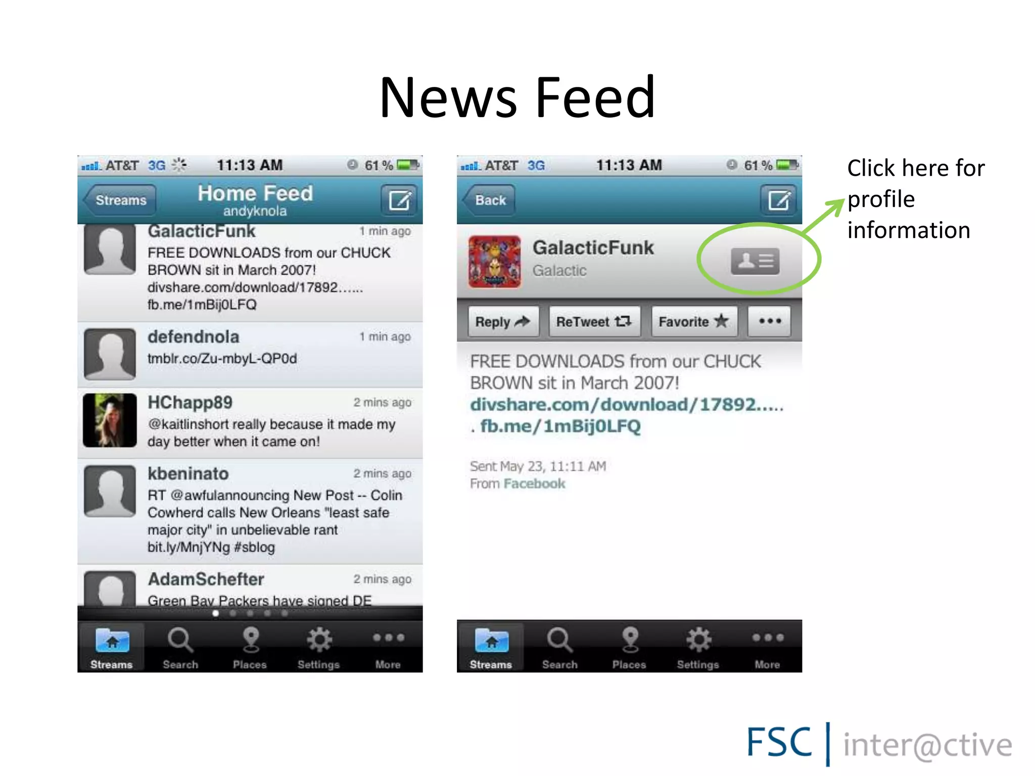 News Feed
Click here for
profile
information