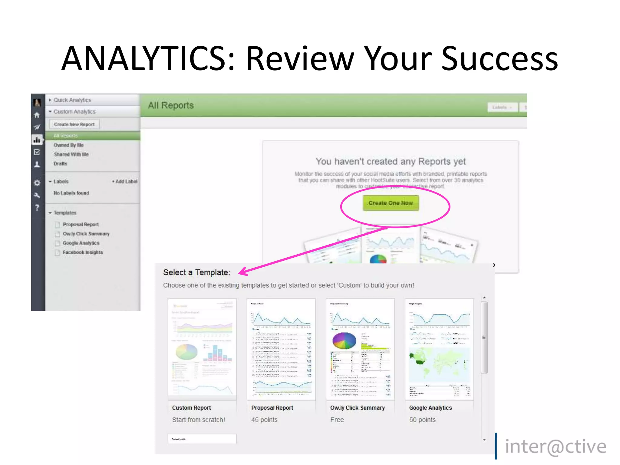 ANALYTICS: Review Your Success