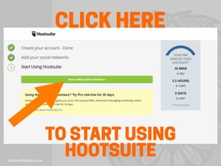CLICK HERE
TO START USING
HOOTSUITE
 