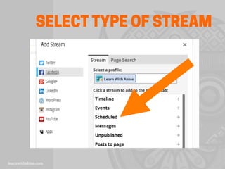 SELECT TYPE OF STREAM
 
