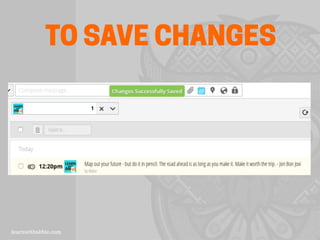 TO SAVE CHANGES
 