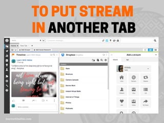 TO PUT STREAM
IN ANOTHER TAB
 