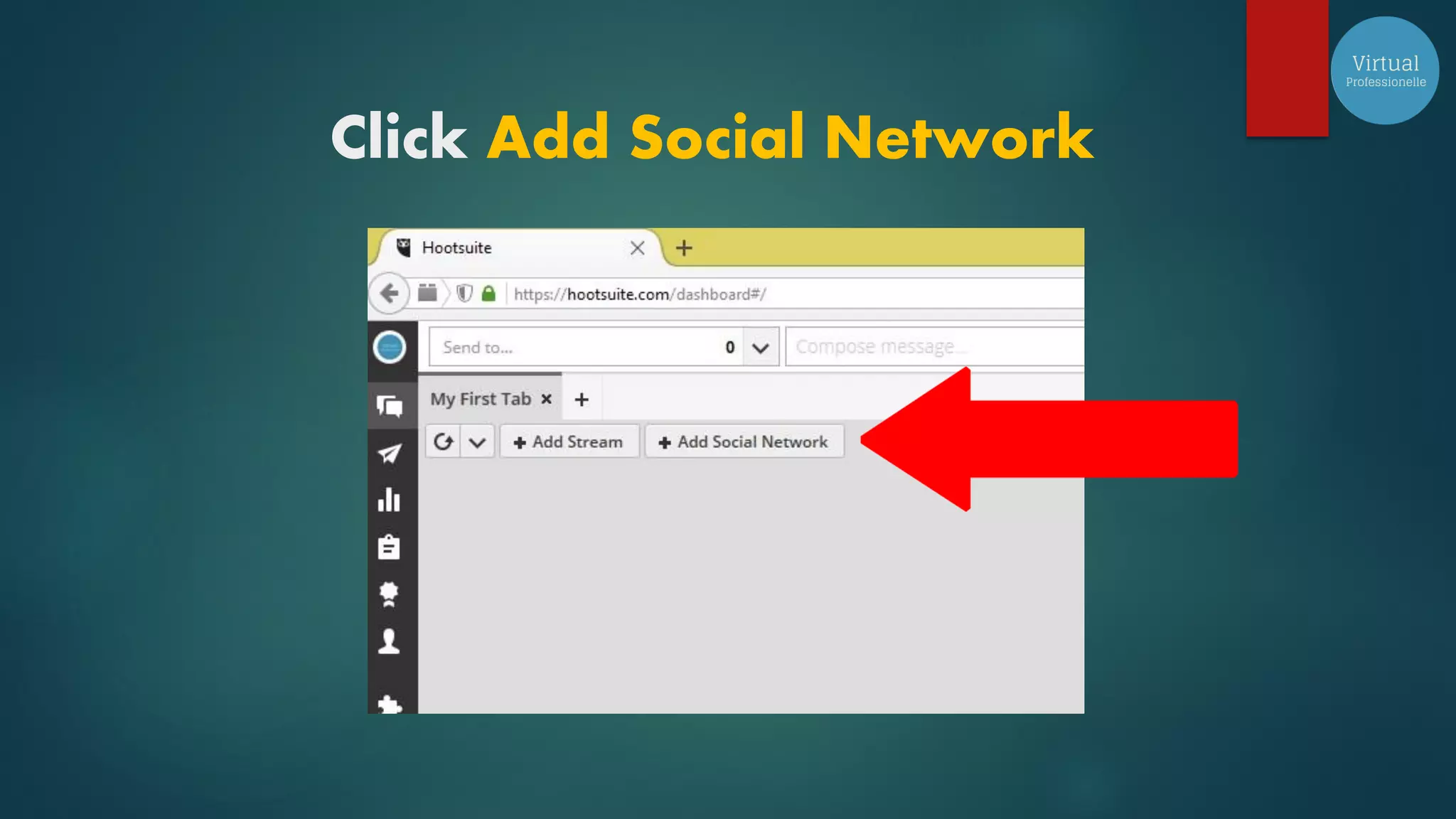 Click Add Social Network
 