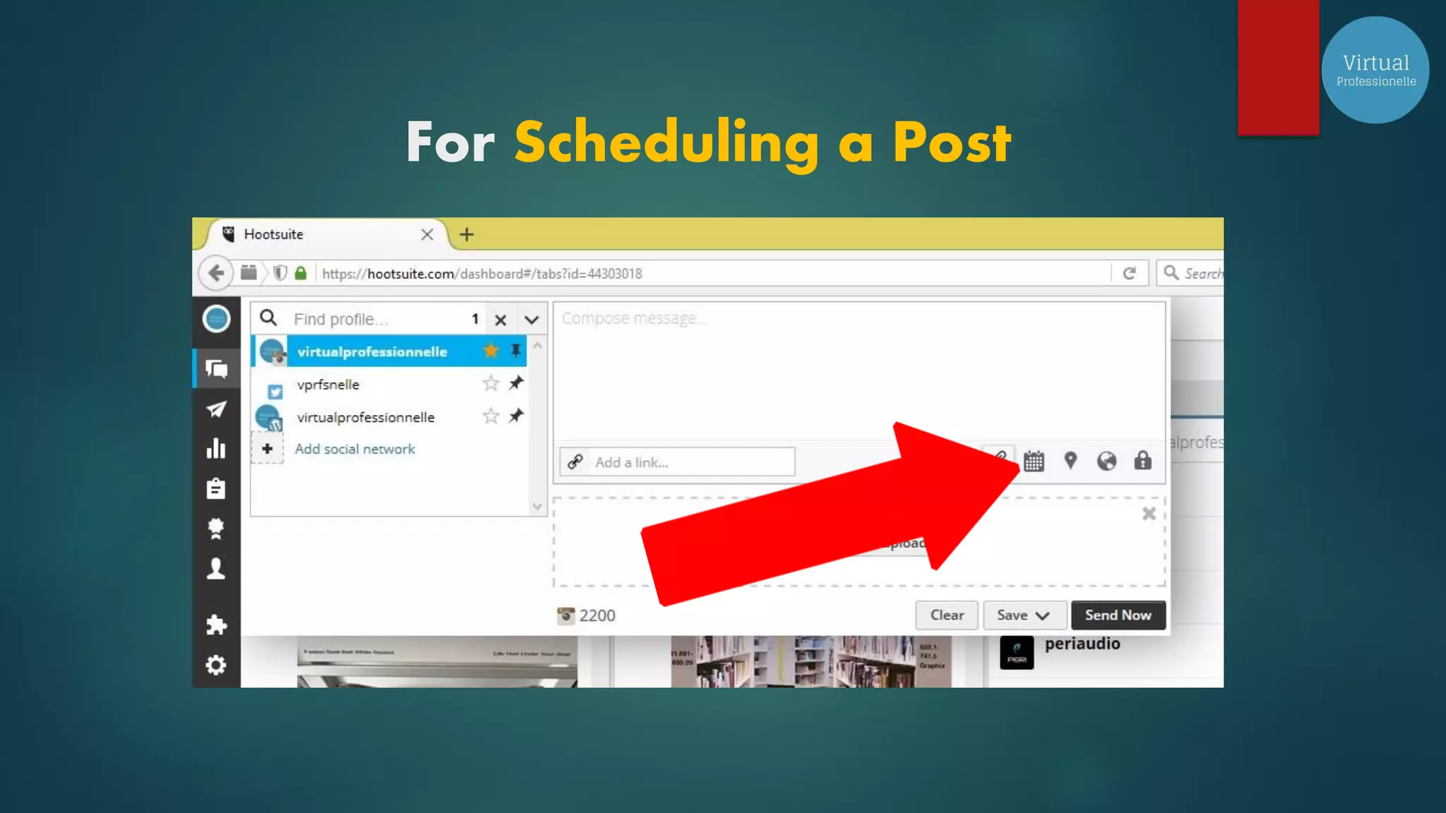 For Scheduling a Post
 