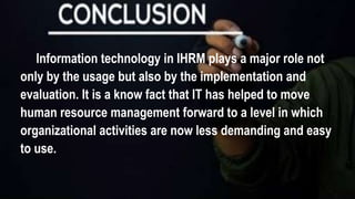 Role of Information Technology in International Human Resource ...
