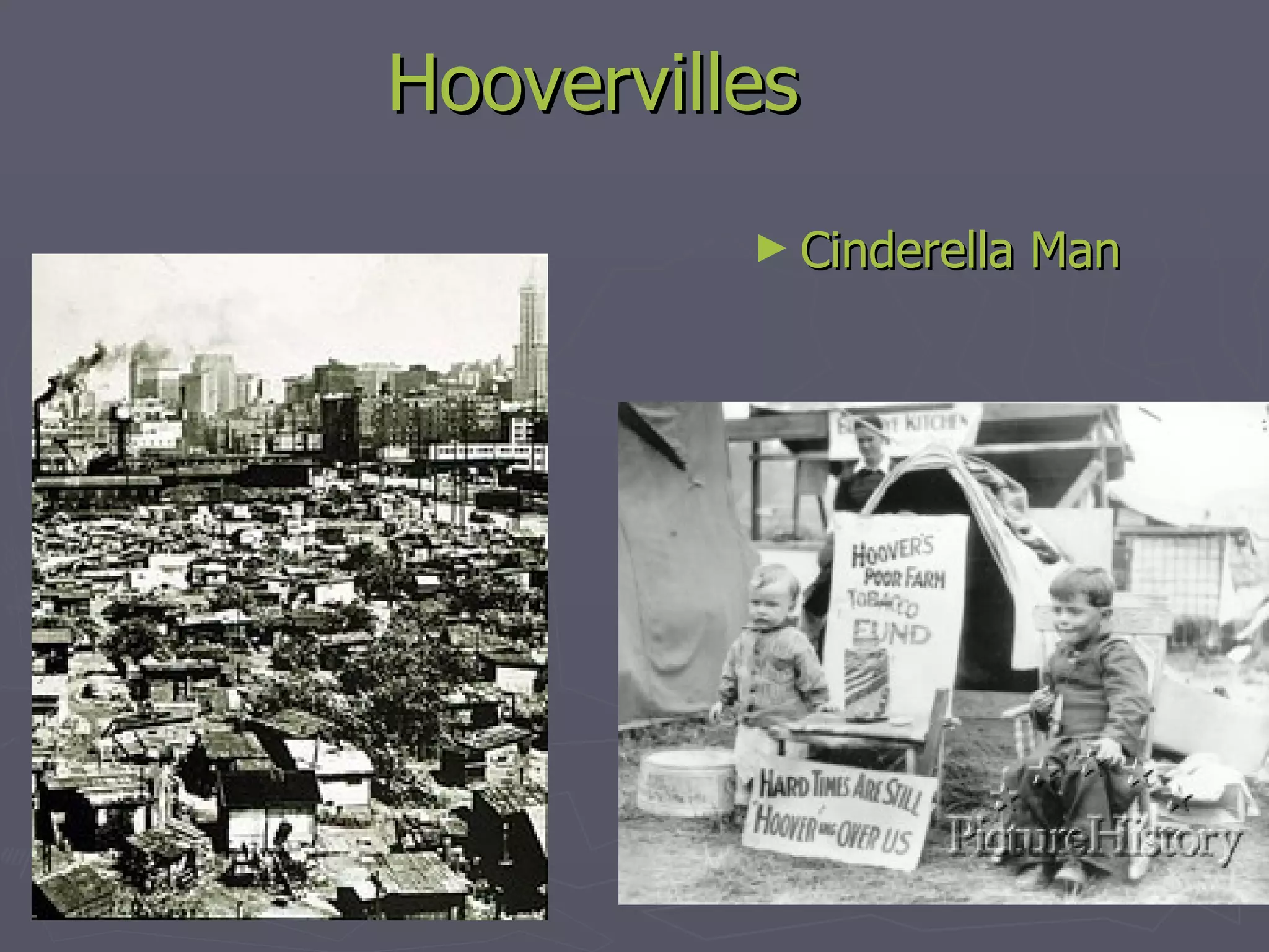 hoovers poor farm tobacco fund Hoovervilles: Homeless Camps of the Great Depression hoovers poor farm tobacco fund Herbert Hoover: Pipe Smoker... and