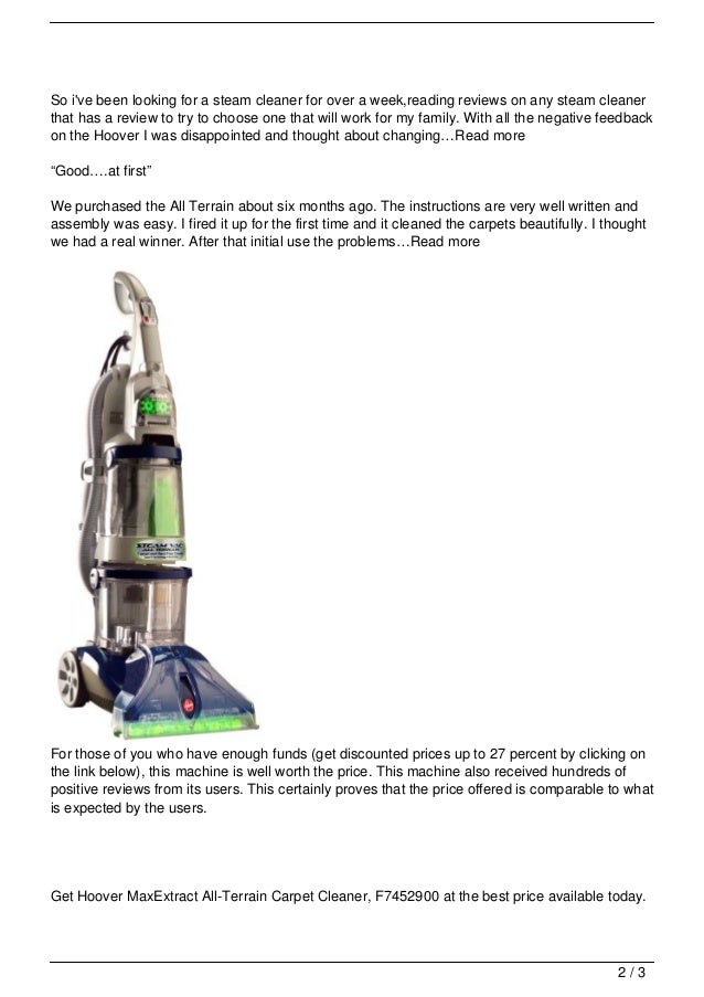 Hoover Maxextract Dual V Carpet Cleaner