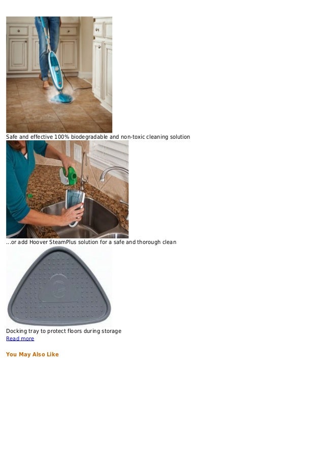 Hoover twin tank disinfecting steam mop wh20200