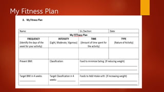 My Fitness Plan
 