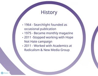 Hope Not Hate & Searchlight